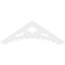 Ekena Millwork Pitch Wellington Architectural Grade PVC Gable Pediment, 60"W x 20"H x 1"P (8/12) GPP060X020X100WEL - alternate 5